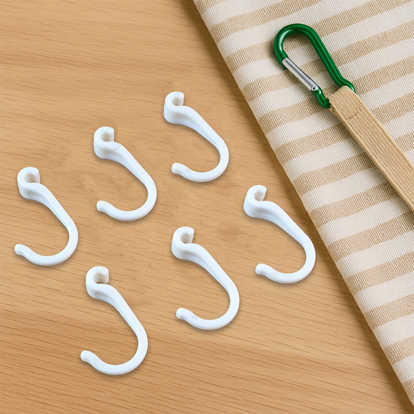 Small Plastic Hooks (6 Pc)
