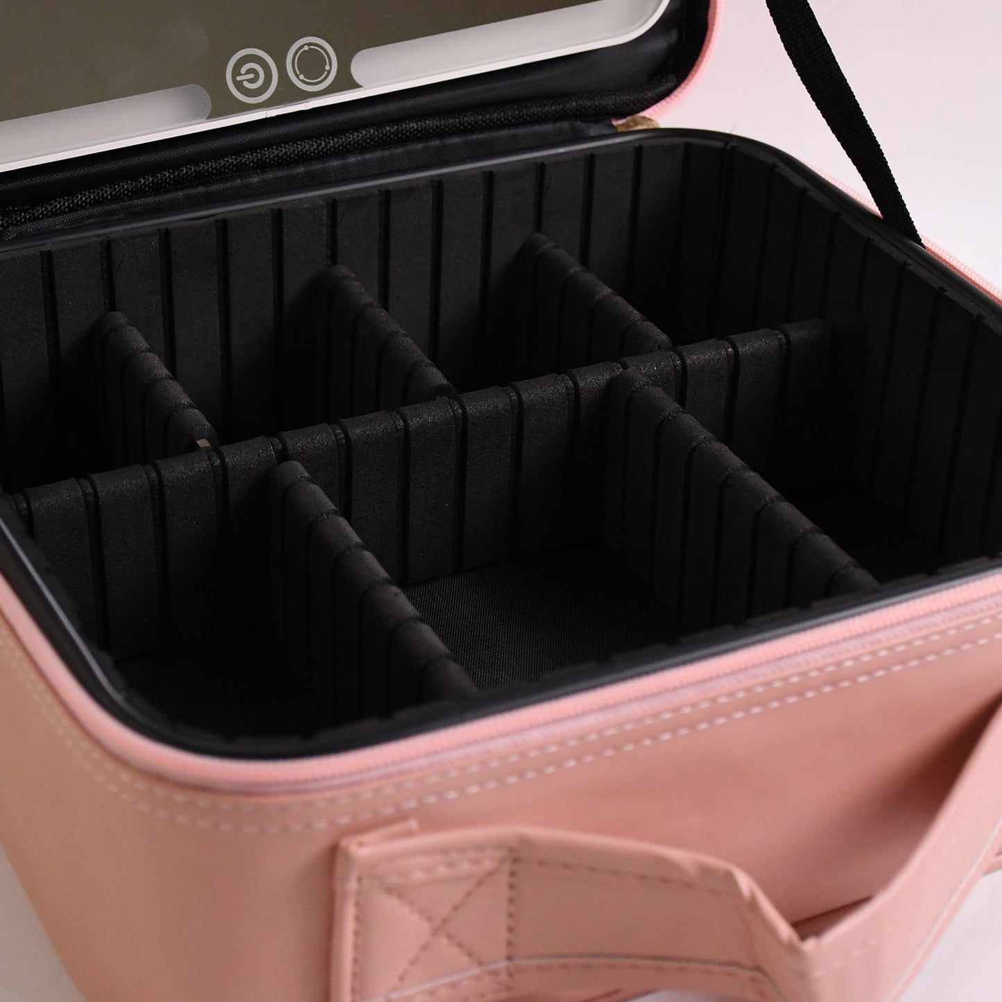 Pink Premium LED Light Makeup Organizer Box (1 Pc)