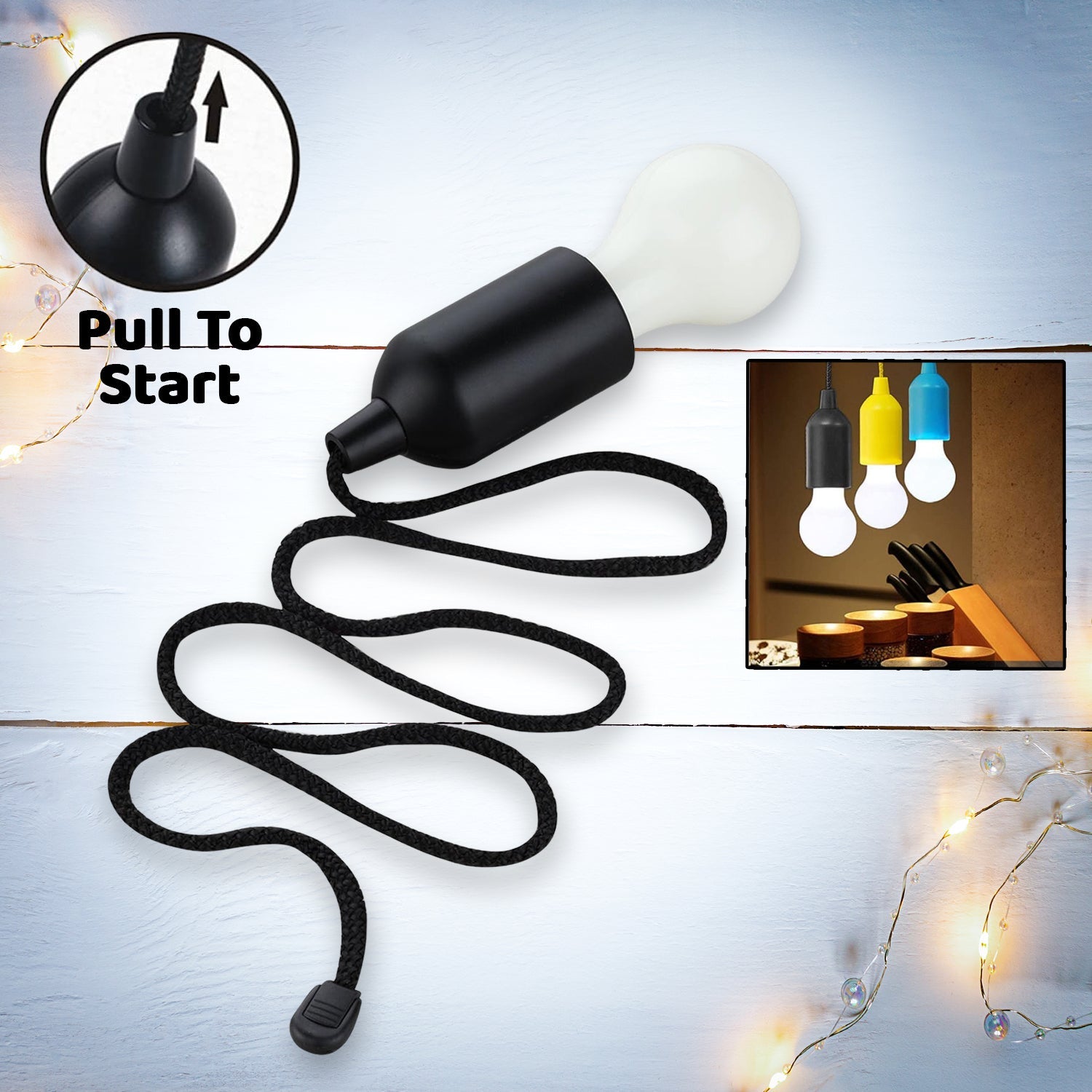 Hanging LED Pull Cord Light