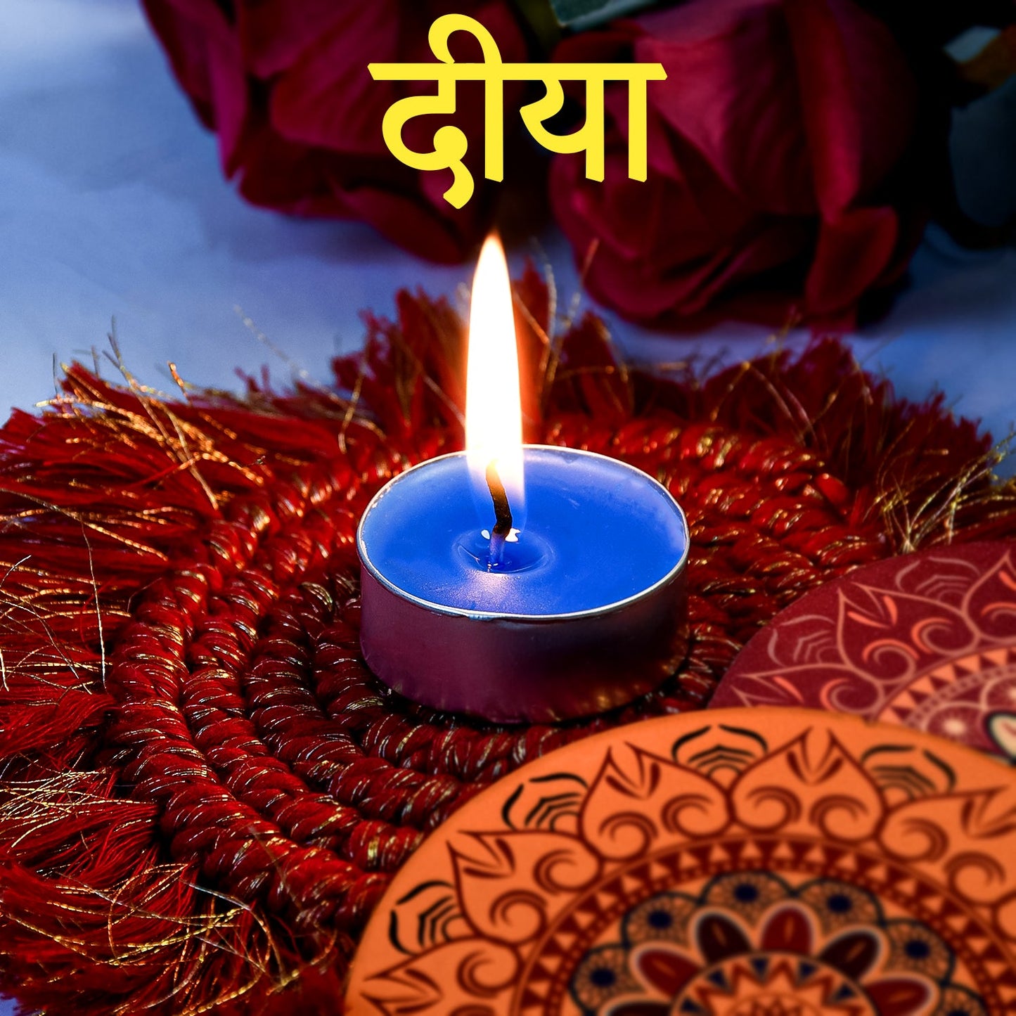 Tealight Diwali Candle – Smokeless, Long-Burning, Mix Color, Diwali (1 Pc / Mix Color)