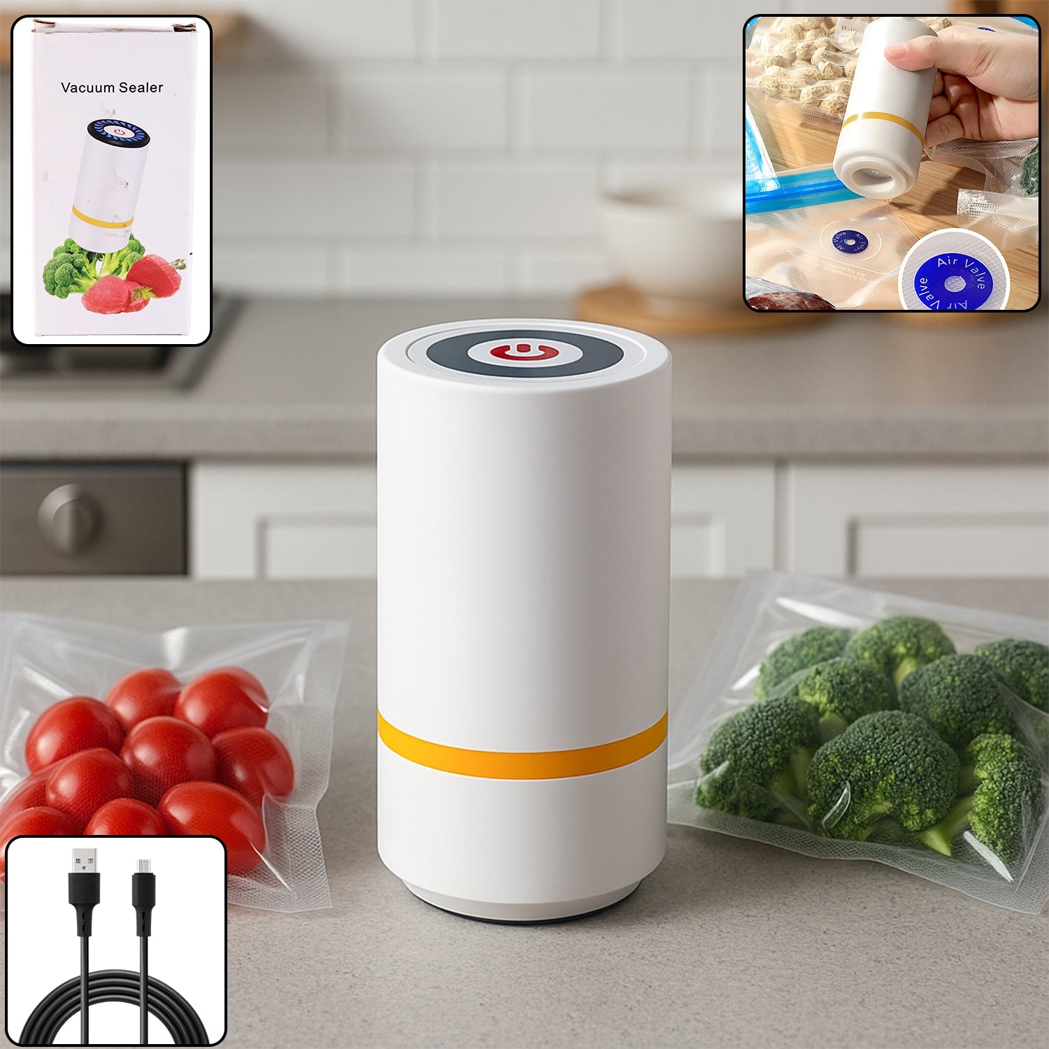 Portable USB Rechargeable Vacuum Sealer Machine