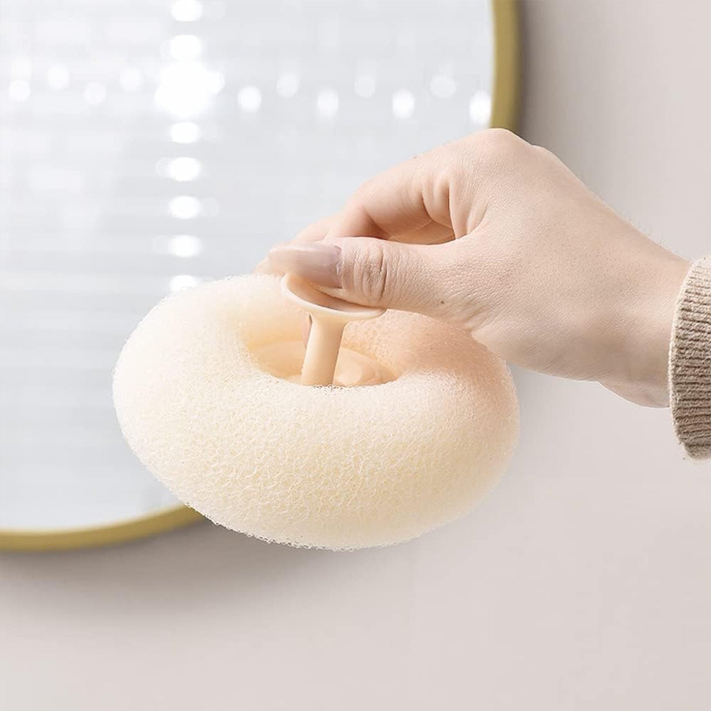 Flower Bath Sponge - Super Soft Body Exfoliator with Suction Cup for Shower & Massage