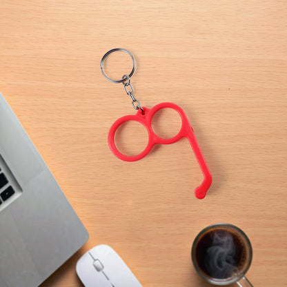 2-in-1 Plastic Dual-Finger Mobile Stand cum Keyring  (1 Pc, Mixed Color)