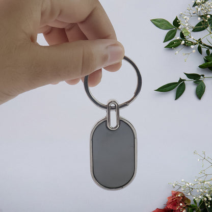 Urban Accent Stylish Oval Key Ring