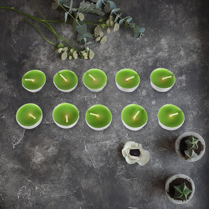 8-9 Hour Unscented Smokeless Candles – For Diwali, Christmas, Weddings, Parties & Mood Dinners, Diwali (10 Pc)