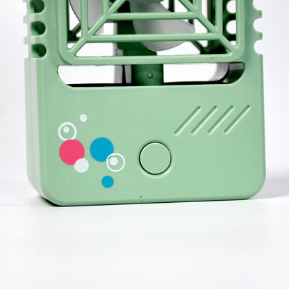 Mini Rechargeable Desktop Fan for Home & Office (USB, Handheld)