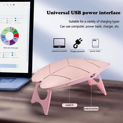 Mini Nail Lamp 6W UV LED Dryer – Compact USB Nail Dryer for Gel Polish, Nail Art, Home & Salon Use (1 Pc)