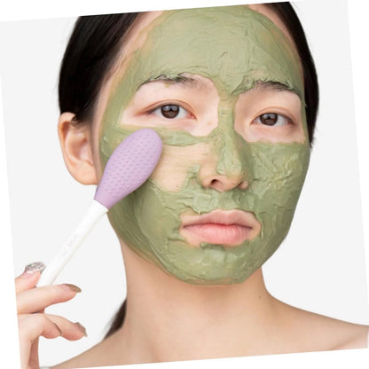 2-in-1 Silicone Mask Brush for Cleansing & Mud Mask Application