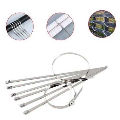 Stainless Steel Cable Ties for Solar & Home Use (100 Pc, 4.6x100mm)