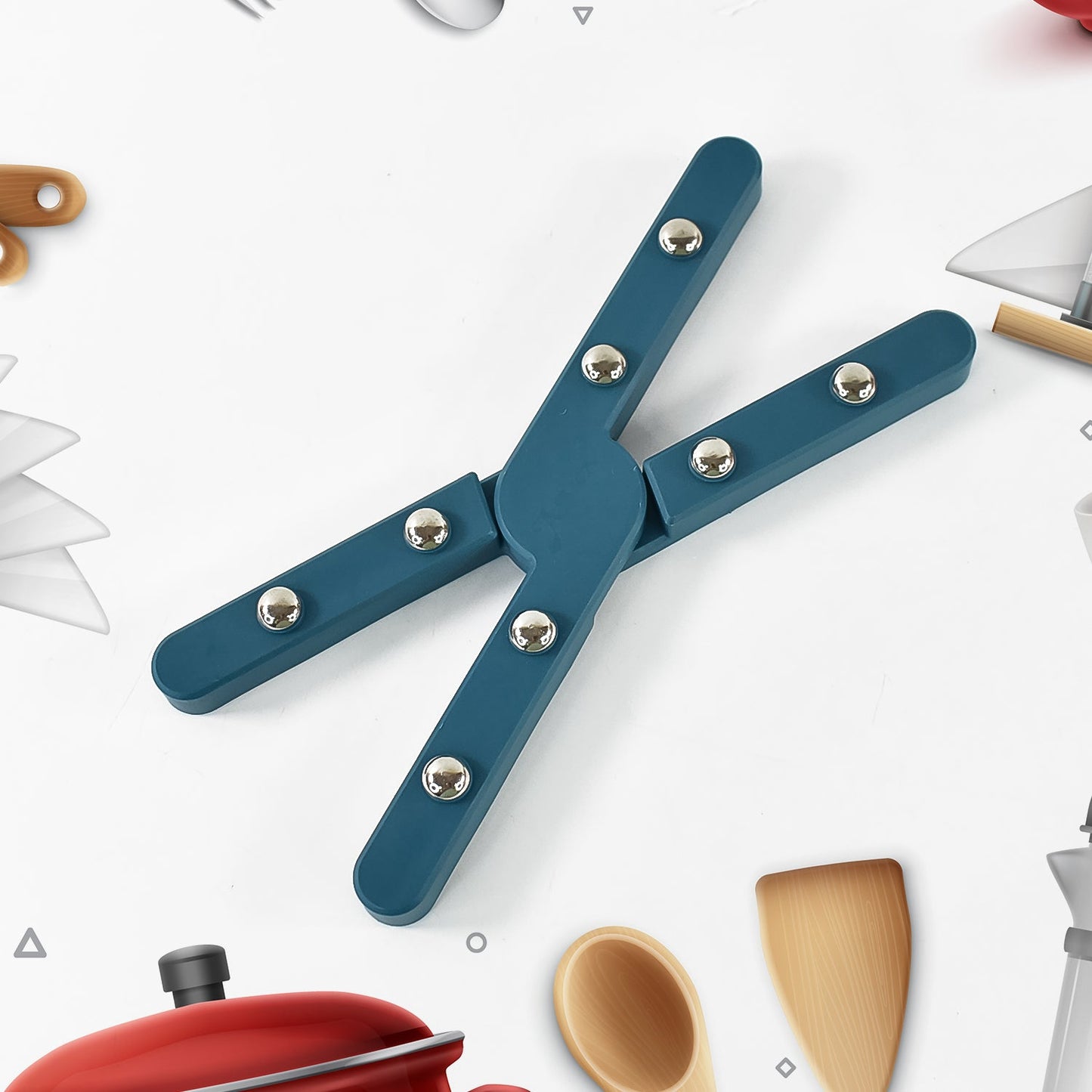 Apex Foldable Hot mate Set – 2 Pcs, Folding Pan Stand for Hot Pots