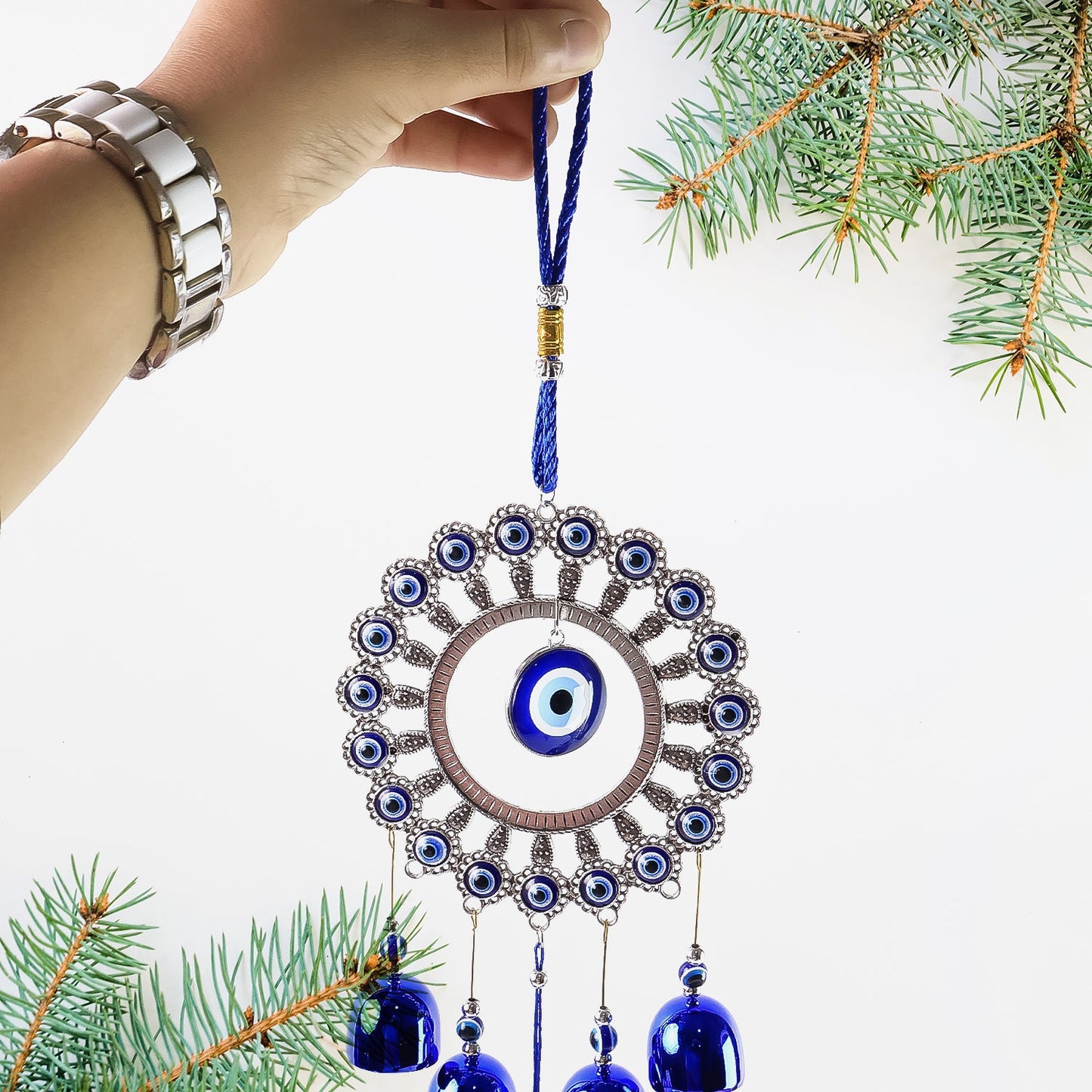 Decorative OM Evil Eye Wind Chime Wall Hanging (Mix Desin & 1 Pc)