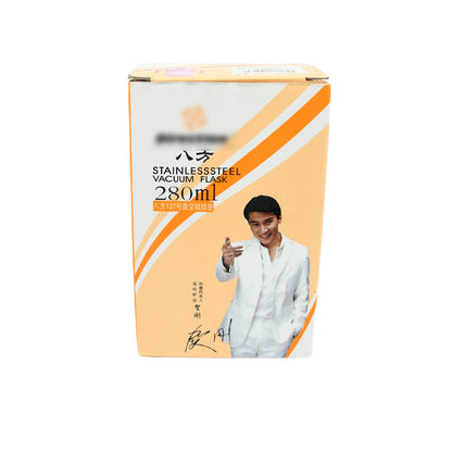 Vacuum Stainless Steel Water Bottle With Carry Handle & Straw Fridge Water Bottle Double Wall, Leak Proof, Rust Proof, Cold &amp; Hot | Leak Proof | Office Bottle | Gym | Home | Kitchen | Hiking | Trekking | Travel Bottle, Tumbler (280 ML)