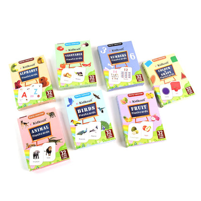 7-in-1 Kidkraft Early Learner Flashcard Combo Set ( 224 PC  CARD)