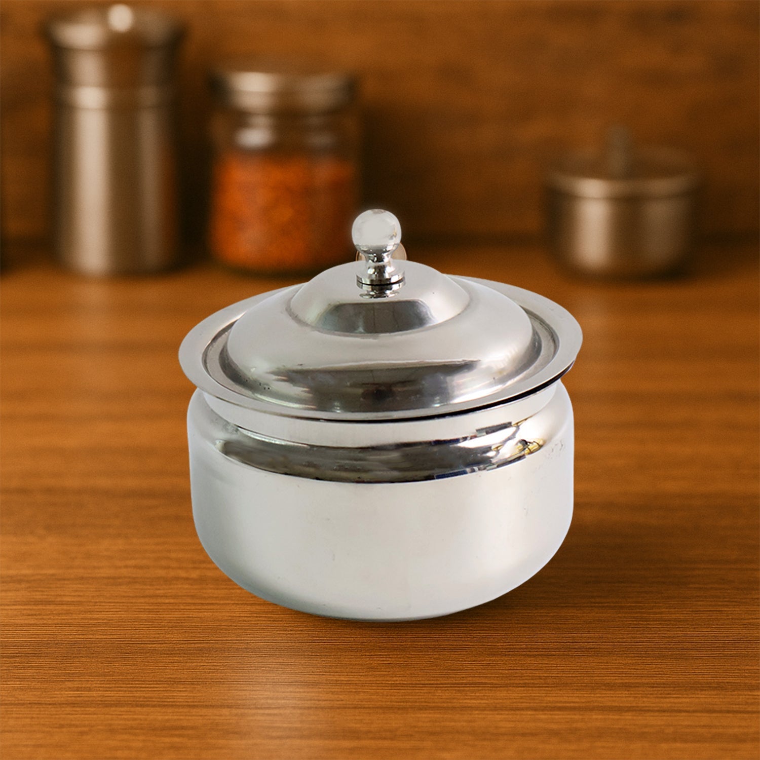 Shine Steel Ghee Dispenser