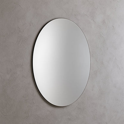 Modern Oval Frameless Mirror