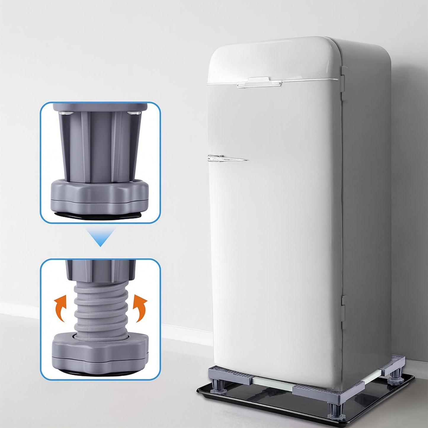 Adjustable Washing Machine Stand (1 Pc / 67×67 Cm Long Adjust)