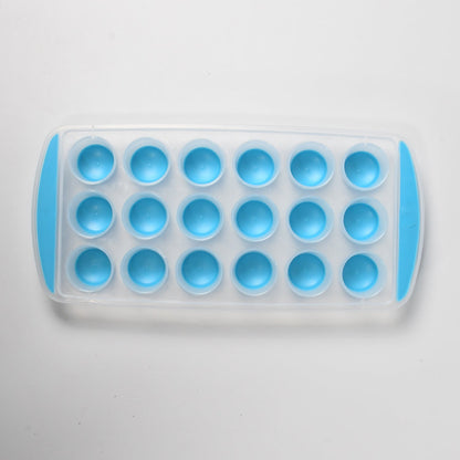 Smart Push  Out Round  Shape Mini Ice Cube Trays with Flexible Silicone Bottom | Round Shape Silicone Chocolate Mold Maker Ice Cube Tray Freeze Mold