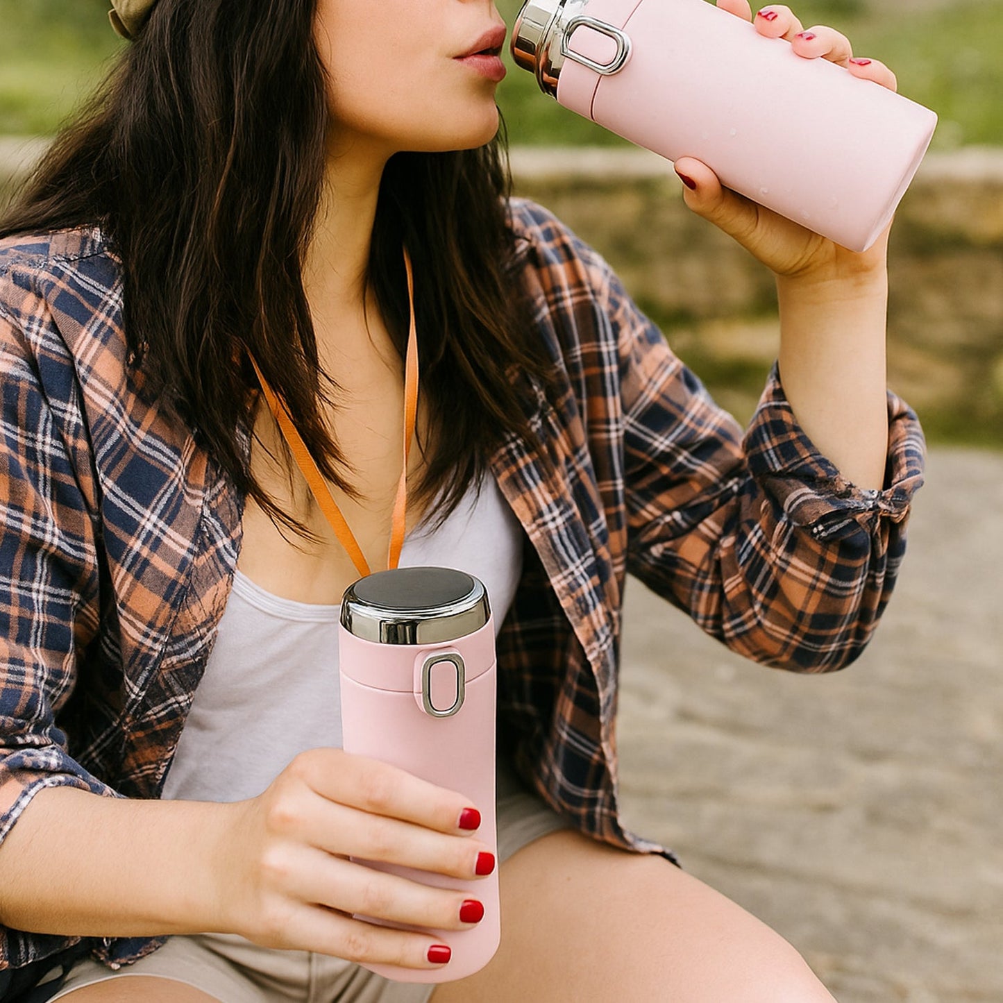 Smart Vacuum Insulated Water Bottle with LED Temperature Display (Mix Color & Design / 320 ML / 1 Pc))