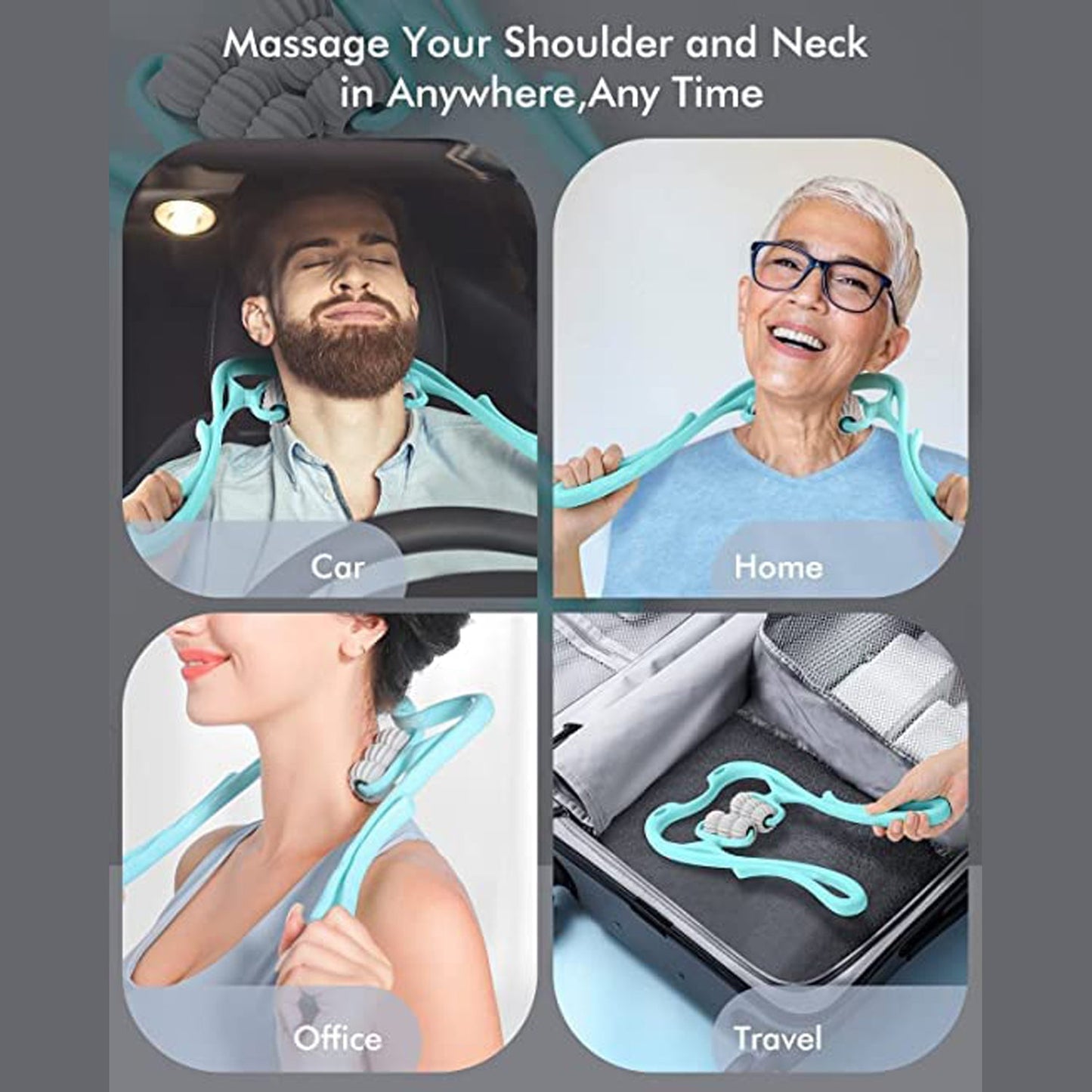 Neck Shoulder Massager (1Pc / Mix Color)