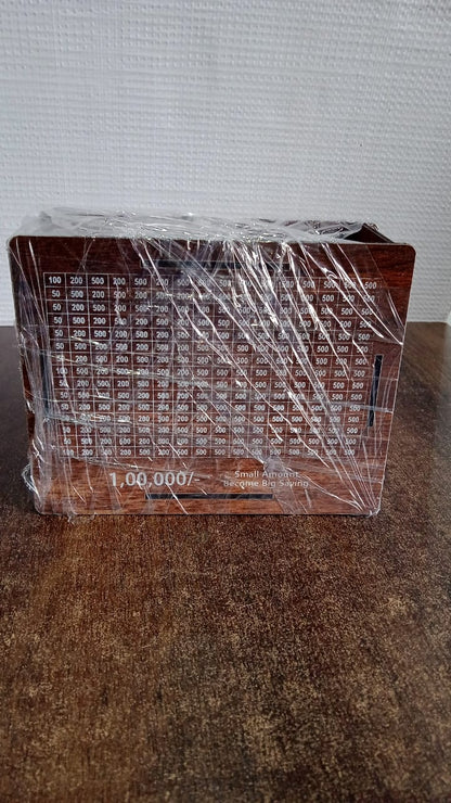 Wooden Money / Piggy Bank, Money Box (1 Pc / Pen Not Included)