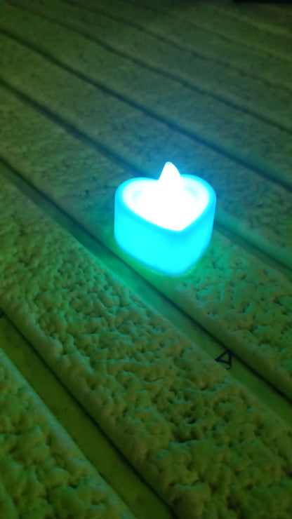 LED Tealights, Smokeless Plastic Decorative Candles, Diwali  (Pack Of 6 / Multicolor)