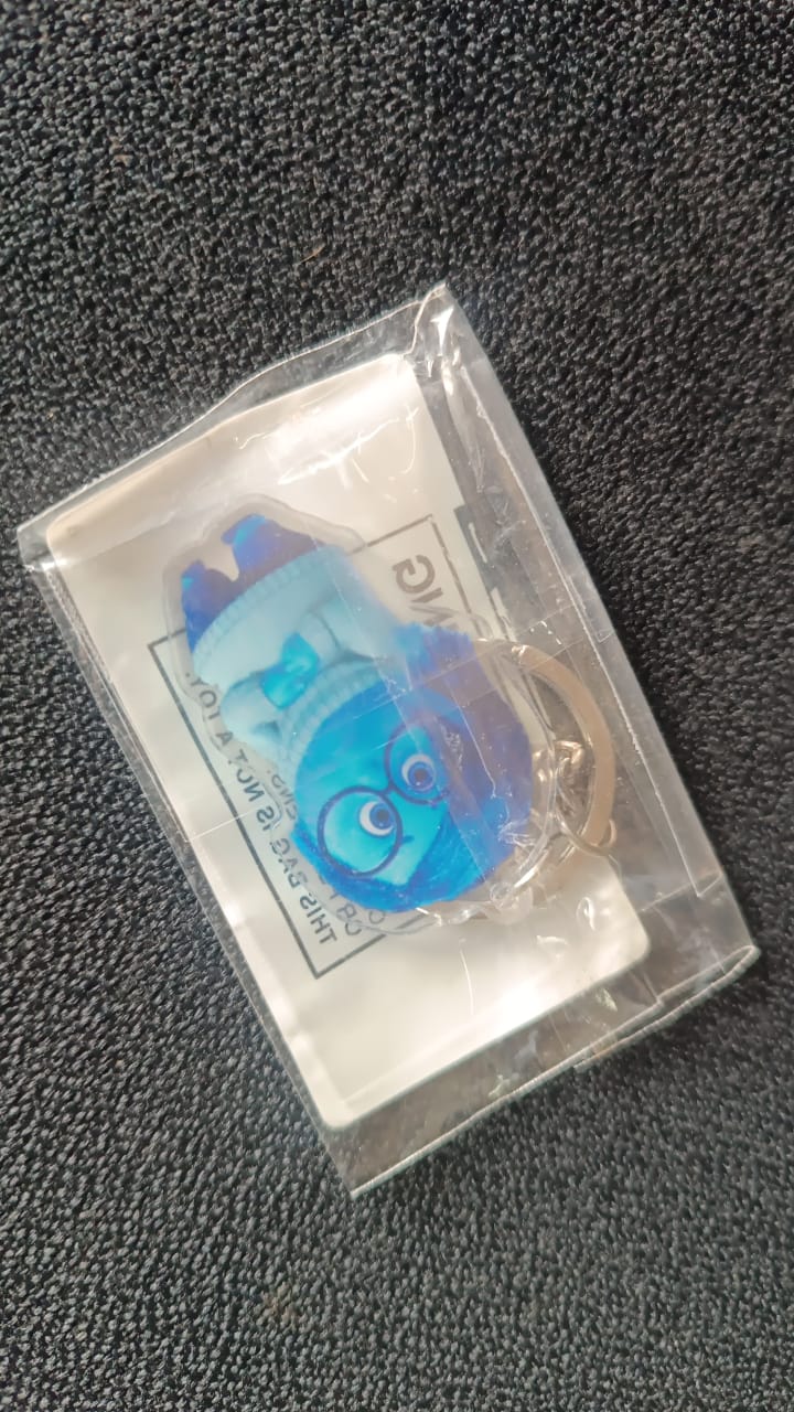 Cartoon Character-Themed Acrylic Keychain (1 Pc)