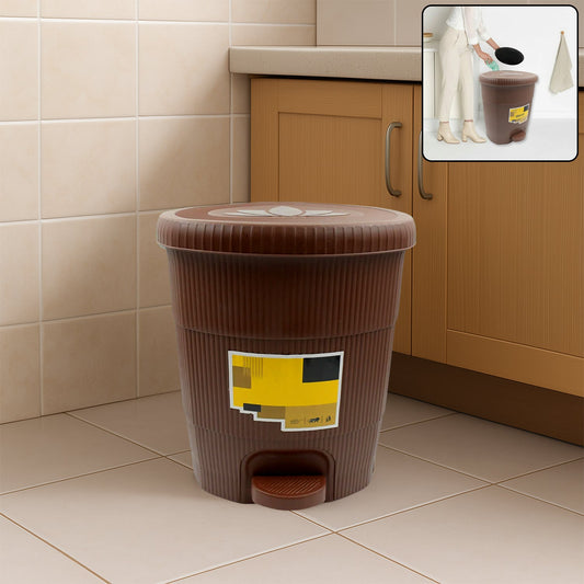 Homeware Dustbin Clean Mini Small Size Plastic Pedal Dustbin Used For Kitchen, Office, Car (1 PC)