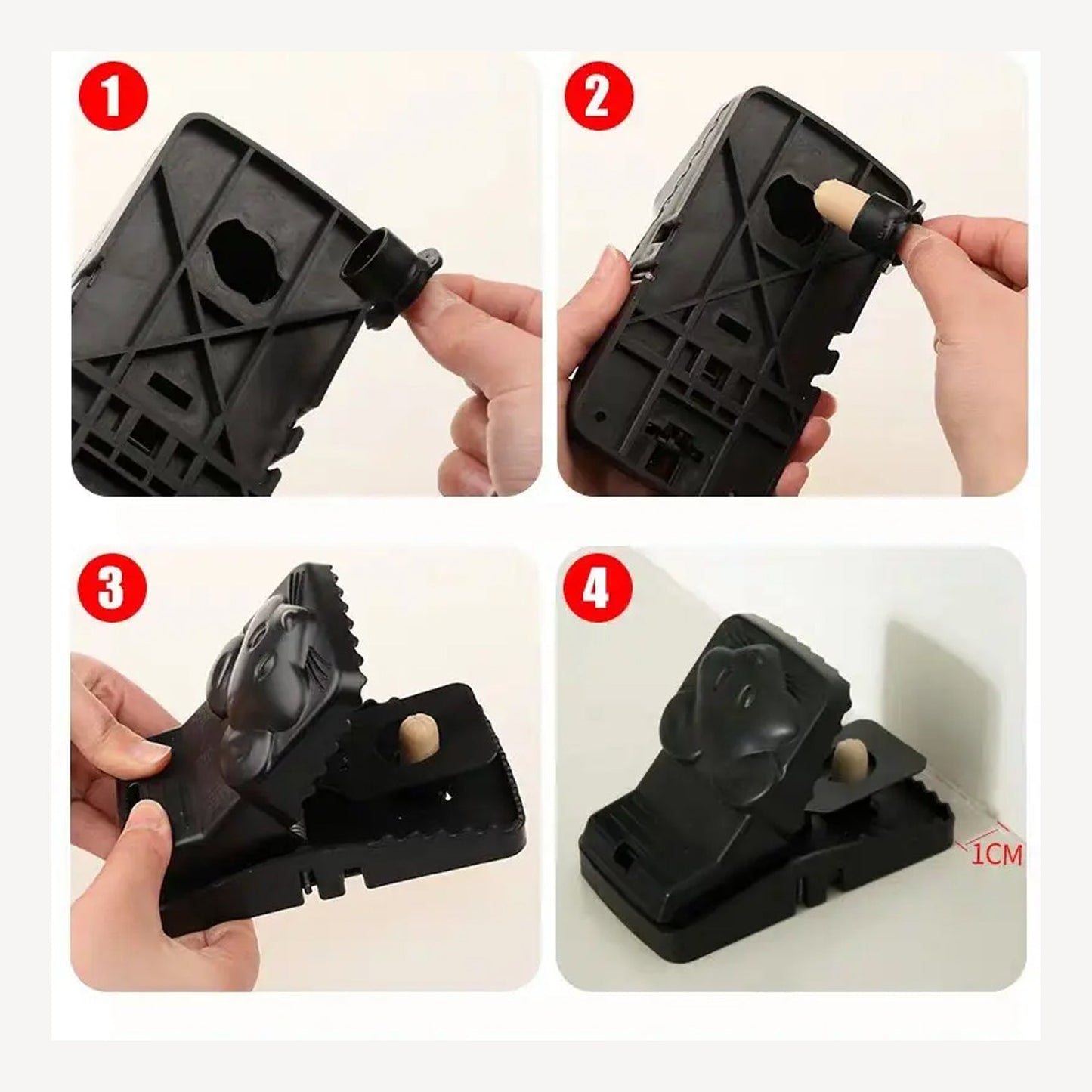 Mouse Trap Cage with Dummy Mouse – Reusable Pest Control for Home & Office (1 Pc)