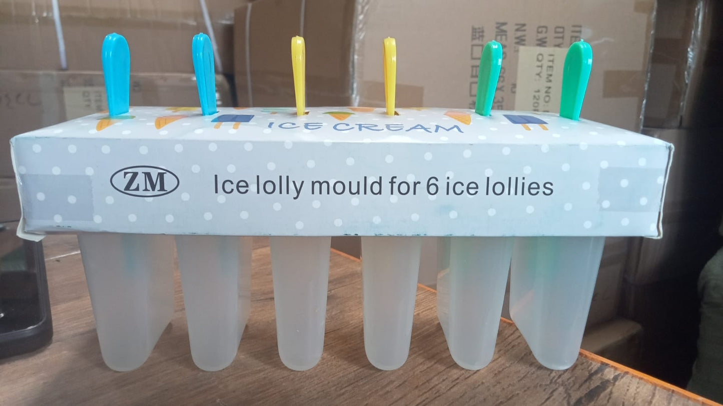 Ice Candy Maker Upgrade sicle Molds Sets 6 Ice  Makers Reusable Ice Lolly Cream Mold Home-Made sicles Mould with Stick