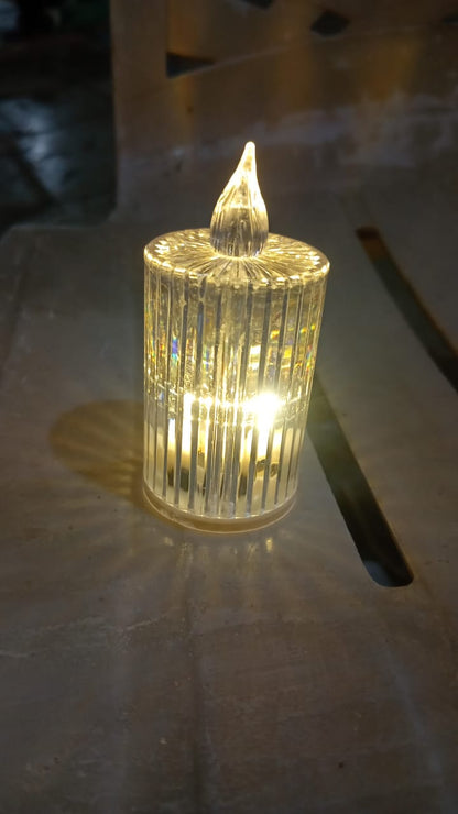 Flameless and Smokeless Decorative Candles LED Tea Light, Diwali (1 Pc)