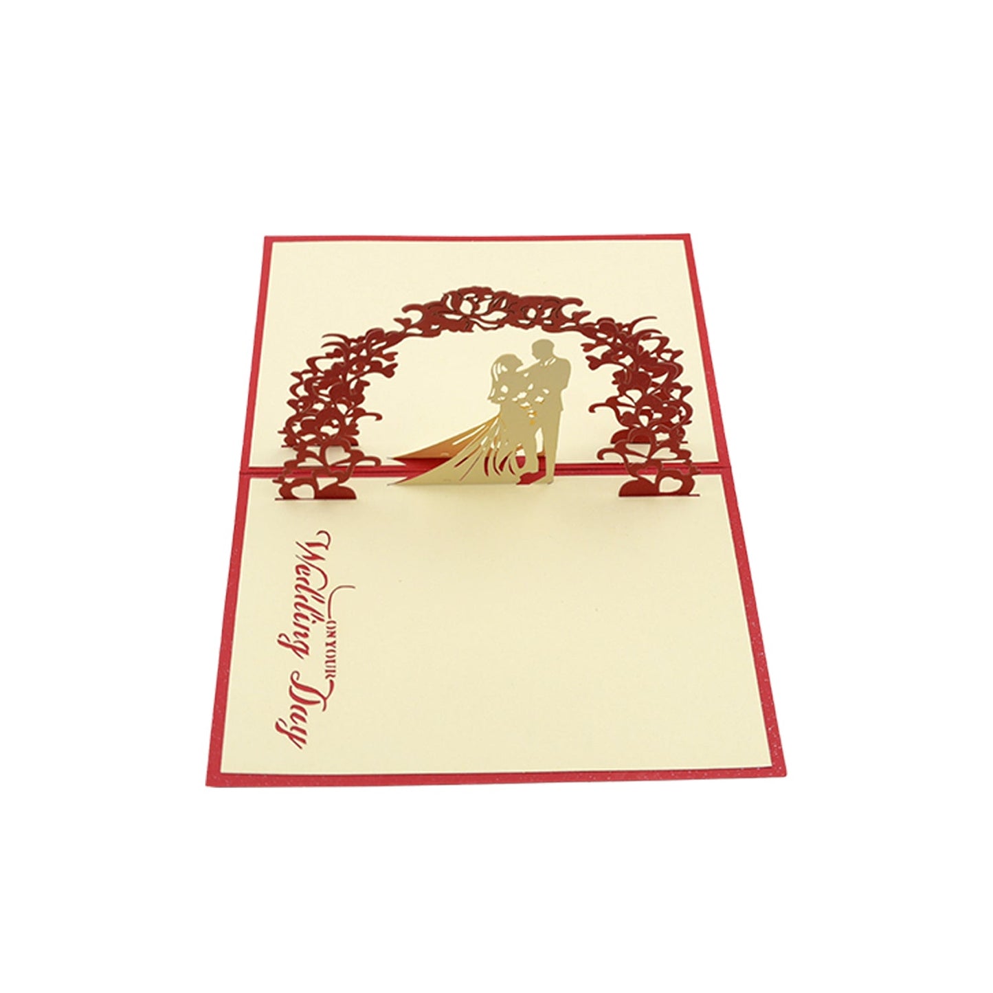 Unique 3D -Up Wishing Card (Wedding): 1 Pc