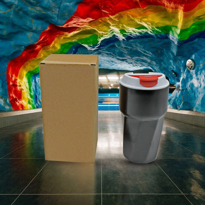 Stainless Steel Vacuum Insulated Travel Mug with Lid (1 Pc) - Coffee, Tea, Tumbler