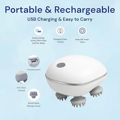 Rechargeable Waterproof Scalp Massager™ – Relax, Refresh & Rejuvenate