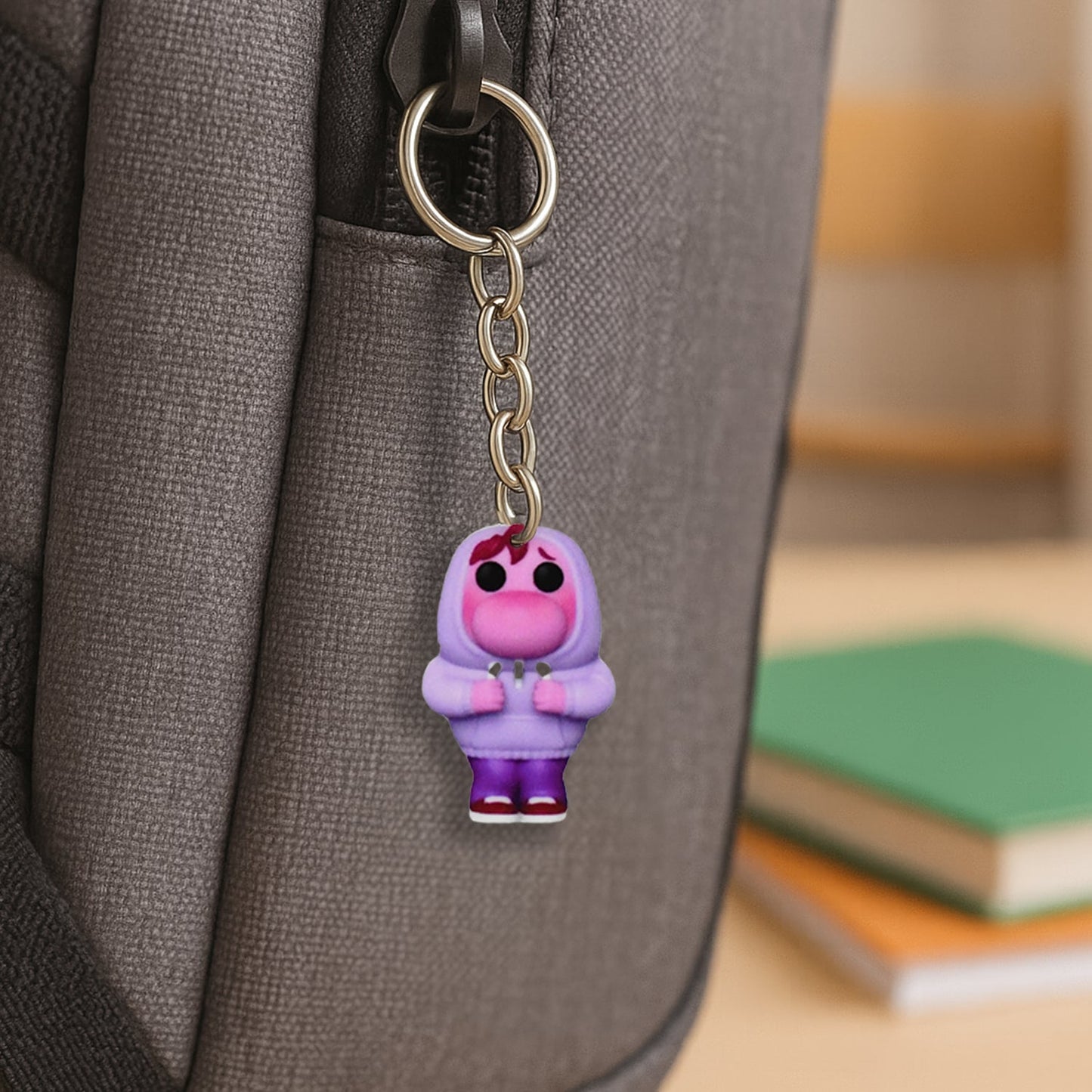 Soft Rubber Cartoon Keychain 