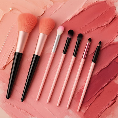 Professional Soft Makeup Brush Set (7 Pc)