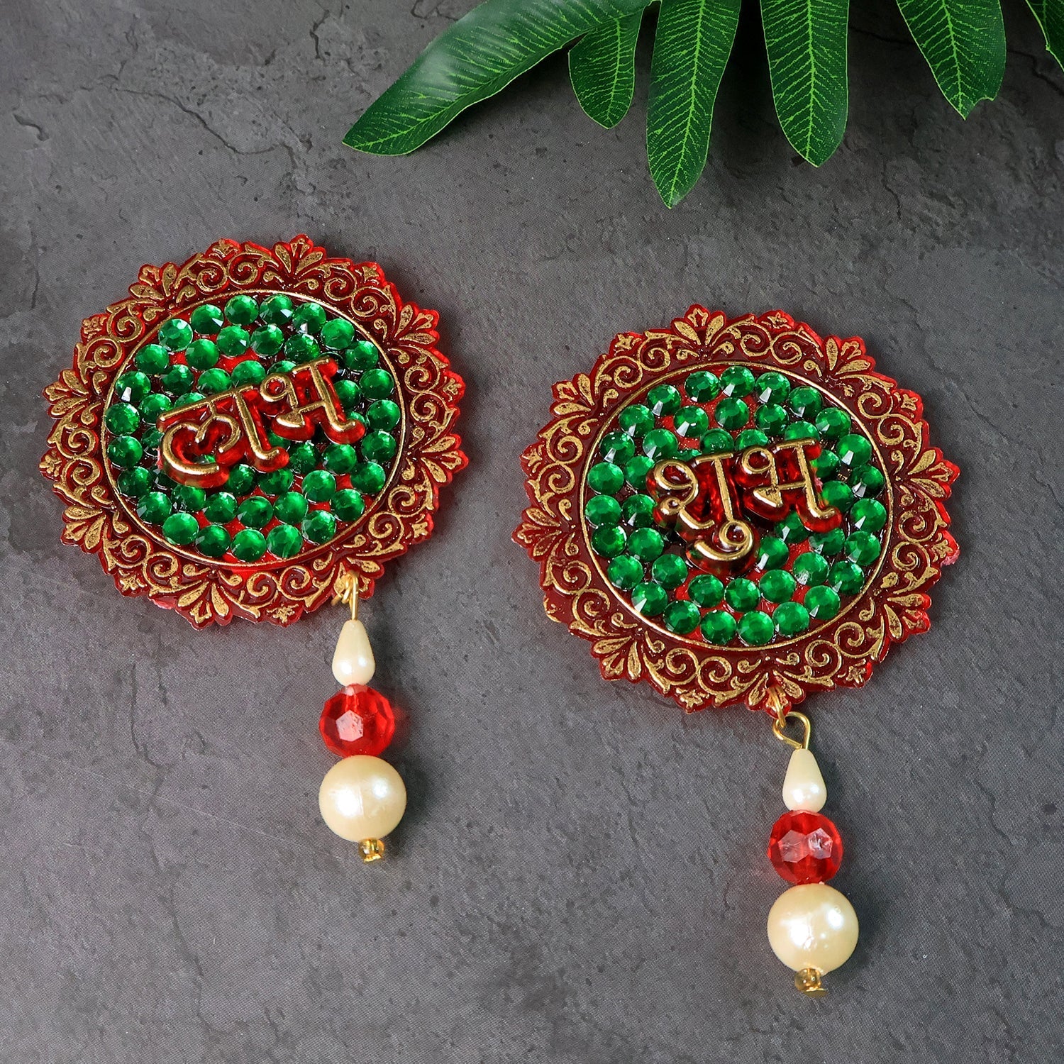 Shubh Labh Beaded Decorative Door Hanging
