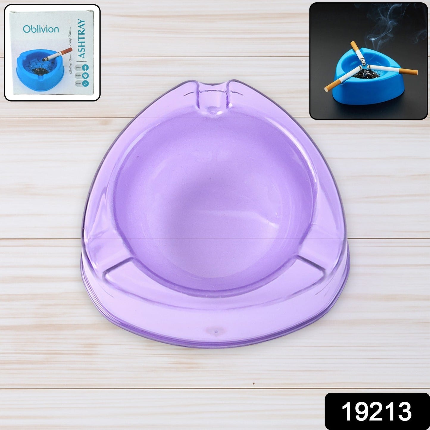 Oblivion Heavy-Duty Plastic Ashtray