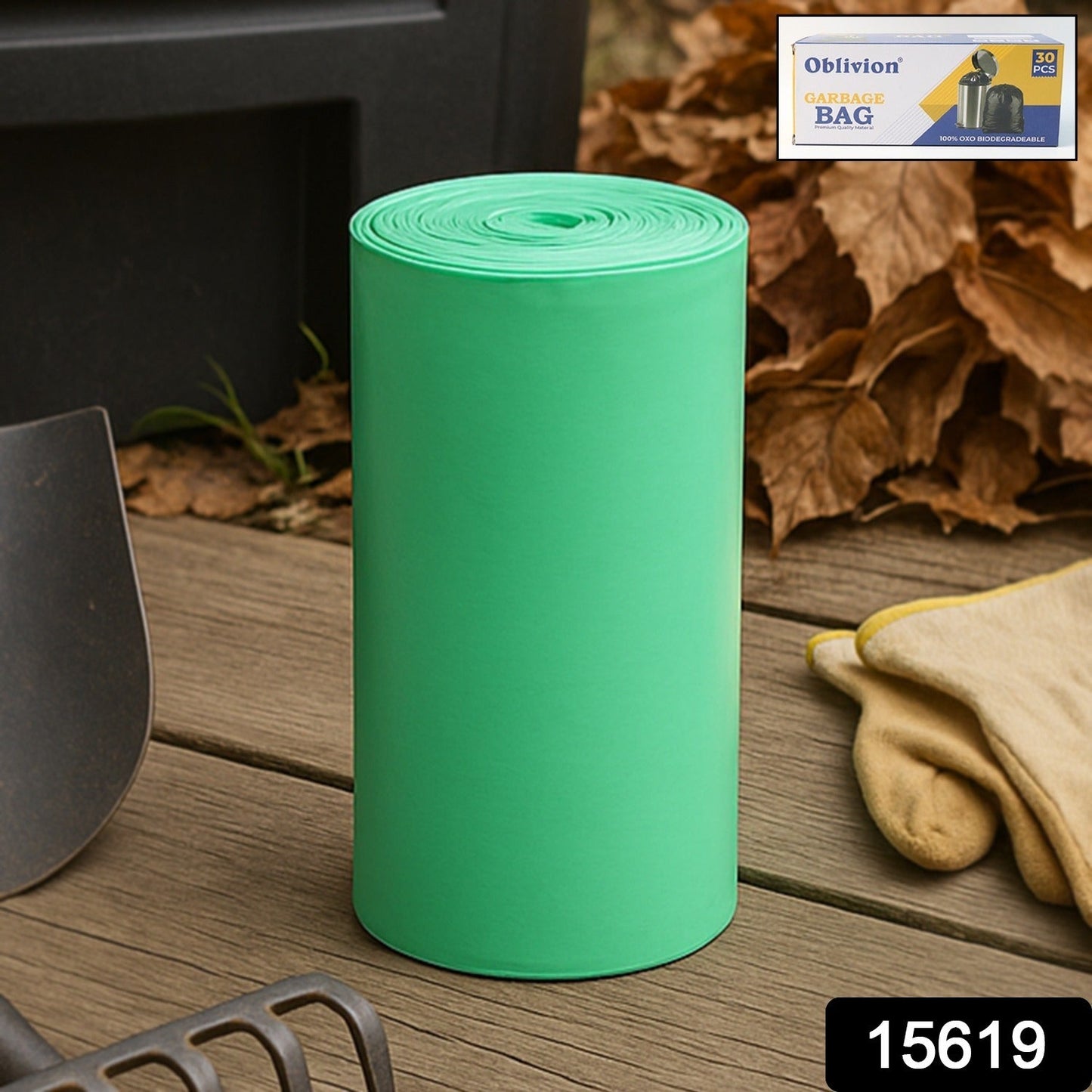 Bio-degradable Eco Friendly Garbage / Trash Bags Rolls (24x32 Cm / 1 Pc / Mix Color)