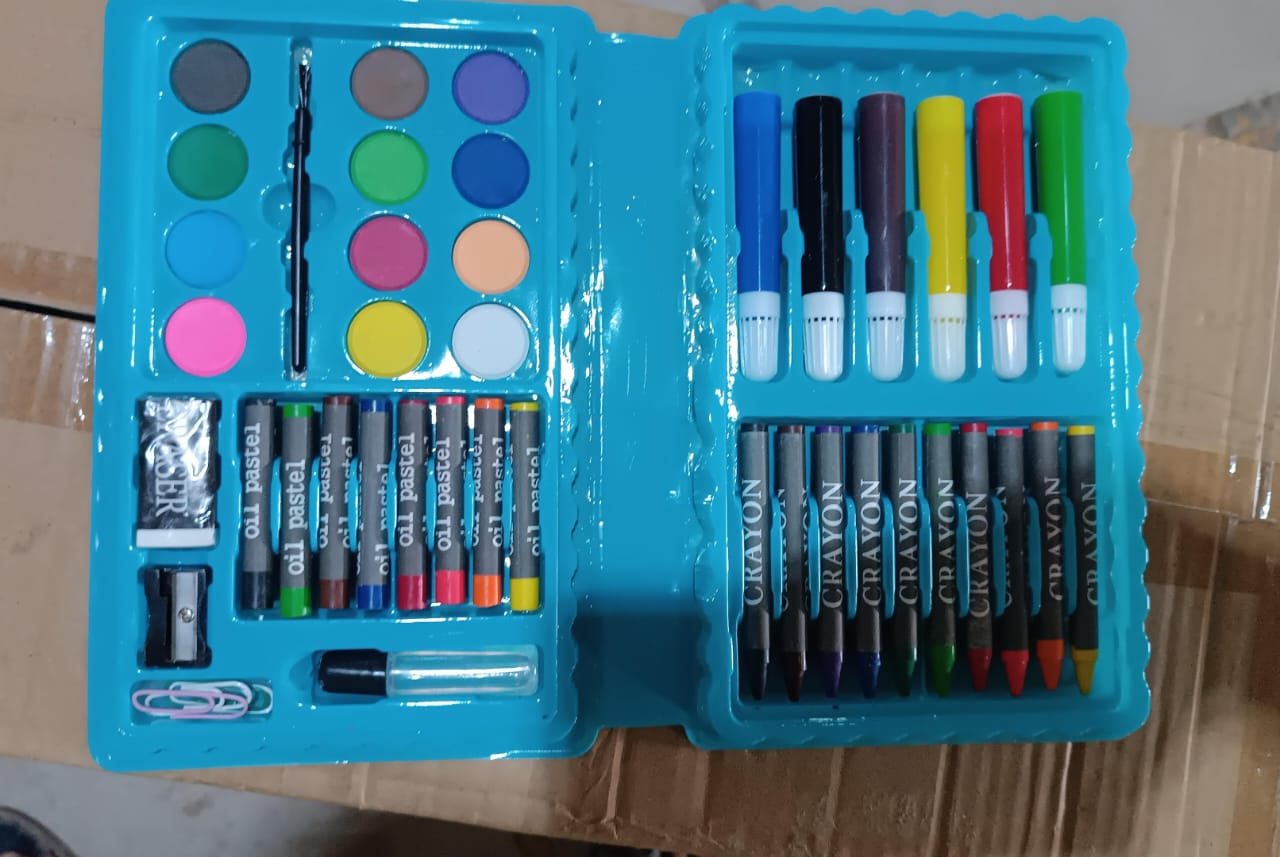42-Piece Complete Kids Art & Craft Stationery Set